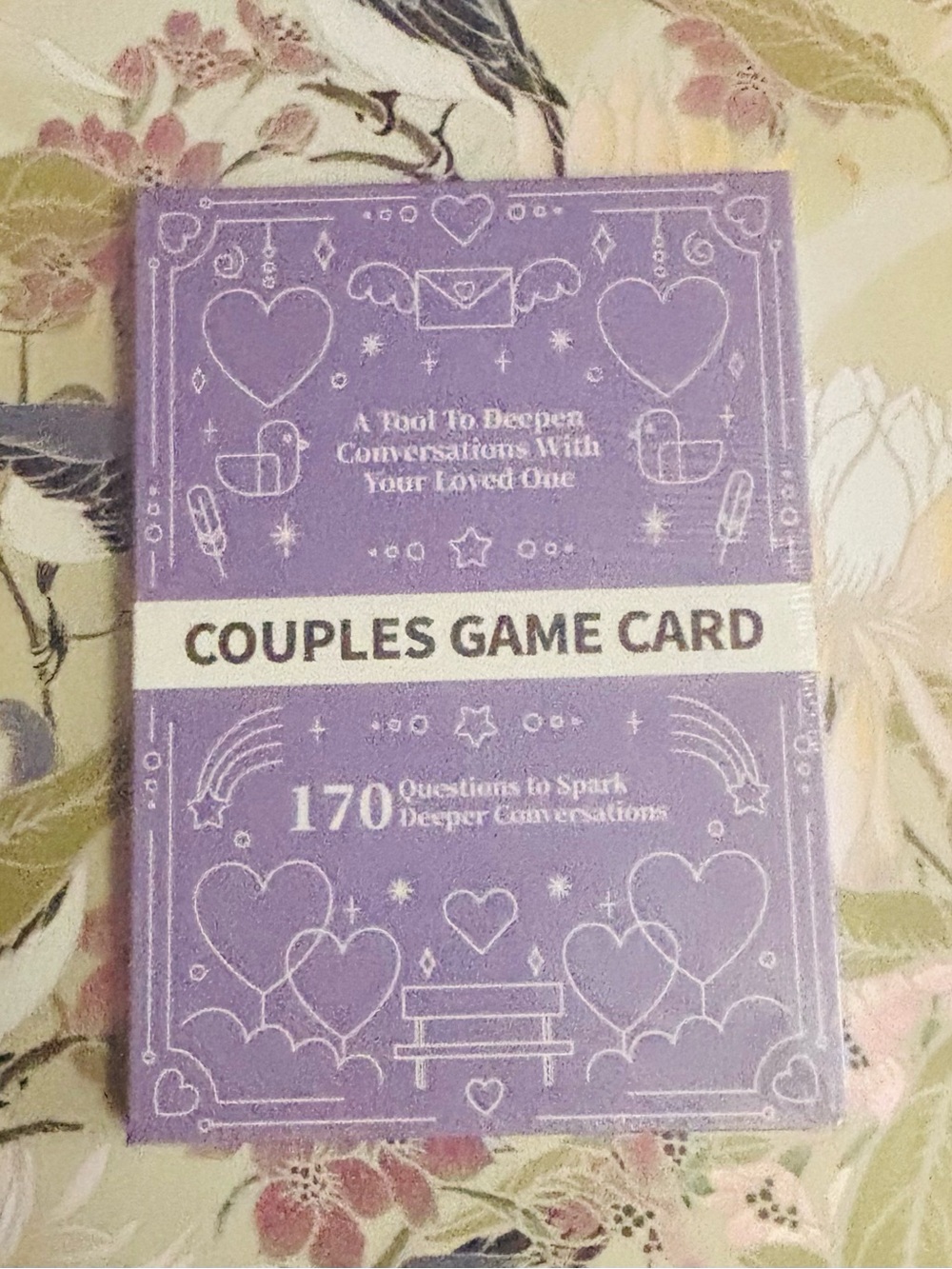 Couples Game Card for Deeper Conversation